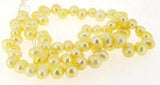 6mm Yellow Rice Freshwater Pearl Loose Beads for Necklace
