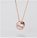 Zircon Clavicle Chain Necklace S925 Sterling Silver Pendant for Women