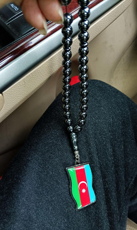 Azerbaijan Flag Necklace Phone Case Car Sticker