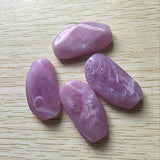 Marble Effect Acrylic Reniform Beads 65pcs/lot for DIY Jewelry Making