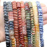 11*20MM Agates Jades Loose Spacer Beads For Jewelry Making