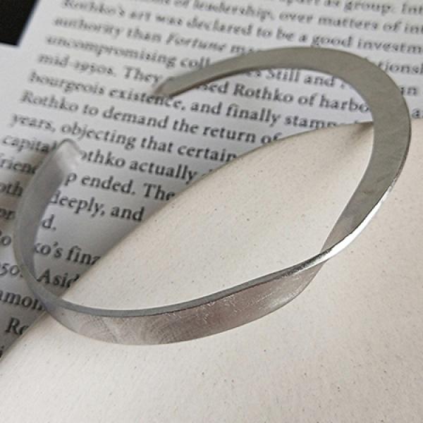 Silver 925 Jewelry Distortion Open Bangles Women