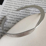 Silver 925 Jewelry Distortion Open Bangles Women