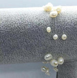 Baroque Freshwater Pearl Bracelet 3 Rows Boho Fine Jewelry