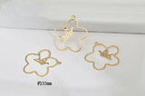 Alloy Triangle/Flower/Square Earring/Necklace DIY Jewelry Accessory