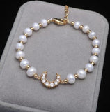 Freshwater Pearl Bracelet Crescent Hand String