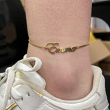 Personalized Name Anklet Stainless Steel Jewelry for Women