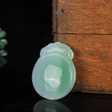 Jade Bone Marrow Heart Mirror Pendant Men Women