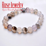 Agates Bracelets 8mm Natural Stone Flowers Beads