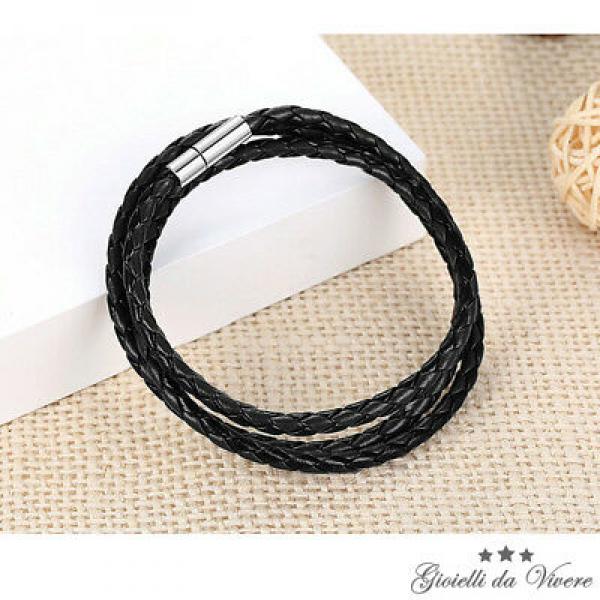 Leather Braided Bracelet for Women Men Baby