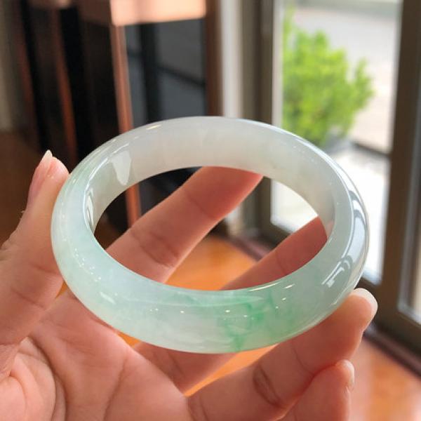 Burmese Jadeite Bracelet 54-64mm Natural Zheru Jewelry