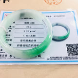 Natural Jadeite Bracelet Double 54-62mm Female Jade Bracelet Gift Certificate