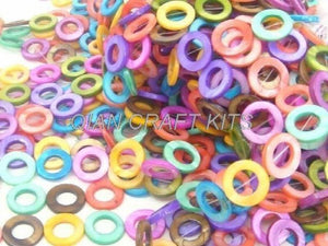 Mother of Pearl Shell Bead Strand 20mm Round Multiple Colors 16 inches