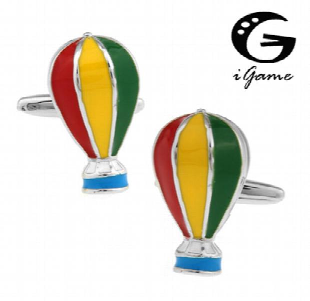 iGame Fire Ballon Cufflinks Brass Muti-color