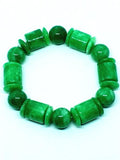 Natural Green Jade Beads Amulet Bracelet Jewelry
