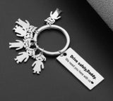 Names Key Chains Personalized Stainless Steel Kids Pend...