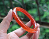 Zheru Agate & Chalcedony Red Bracelet 54-64mm