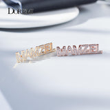 DOREMI Stainless Name Crystal Brooch for All Ages