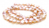 5-6mm Freshwater Purple Pearl Loose Seed Beads 14''