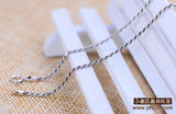 Thai S925 Sterling Silver Necklace Female retro Twist Neckwear