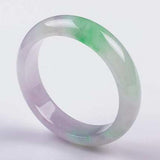 Zheru Natural Burmese Jade Light Purple Two-Color 54-64mm Bracelet