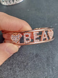 Copper Name Letters Zircon Bracelet for Men