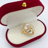 Baroque Pearl Ring 18K Plated for Women