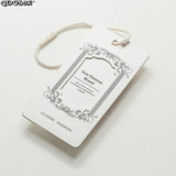 PK022 Shape Tag Hang Tag Printing Foil Hang Tag Kids Labels Clothes
