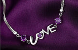 S925 Silver Hearts Love Bracelet Bangle For Women Wedding Birthday