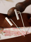 925 Sterling Silver Square Stud Earrings for Women