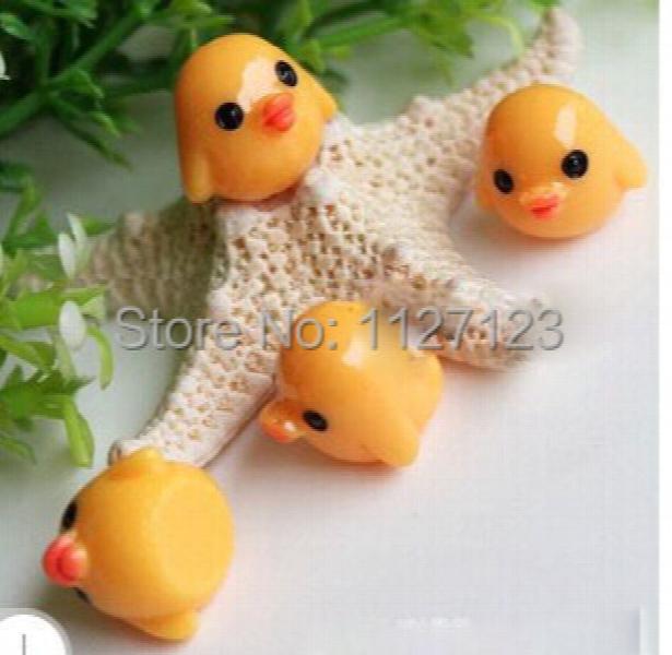 30pcs Mini Yellow Chicken Stuffings for Glass Globe Necklace DIY