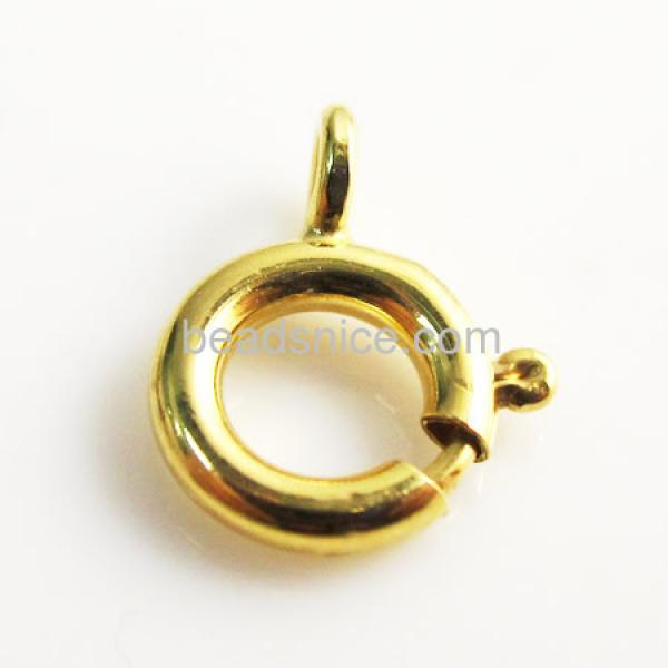 Gold-Filled Ring Clasp for Necklace, Beadsnice Jump Ring