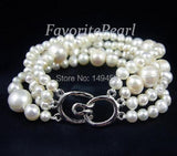 5.0-11.5mm Freshwater Pearl Bracelet - 7.5 Inches