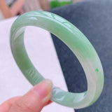 Zheru Jewelry Burmese Jadeite Bracelet 54mm-64mm for Mother & Girlfriend