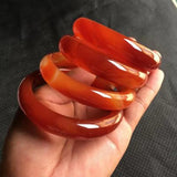 Zheru Agate Chalcedony Bracelet 54-64mm for Mother and Girlfriend