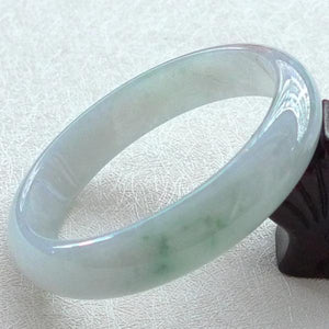 Zheru Jewelry Natural Light Flower Burmese Jadeite 54-64mm Bracelet