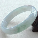 Zheru Jewelry Natural Light Flower Burmese Jadeite 54-64mm Bracelet