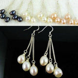 Pink Freshwater Pearl S925 Silver Earrings for Women