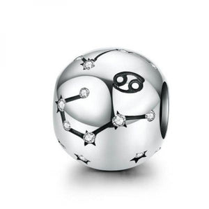 Constellations 925 Silver Bead Pendant Amulet Dangle Charms