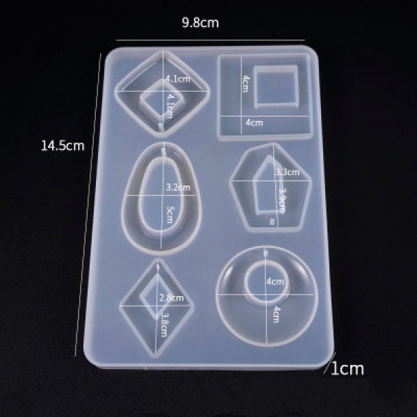 Crystal Epoxy Pendant Earring Silicone Decoration Mold