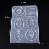 Crystal Epoxy Pendant Earring Silicone Decoration Mold