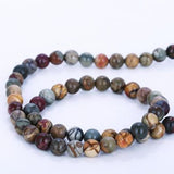 Natural Multi-Color Pica Gem Beads 6x6mm