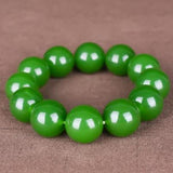 Natural Hetian Jade Green Bracelet Men's and Women's Jewelry Gift