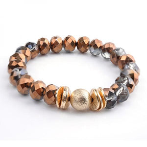 BOJIU Chakra Bracelet Natural Stone Crystal Bead Women's Jewelry