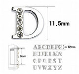 130PC/lot 8mm Slide Letter DIY Jewelry Charms ENGLISH Alphabet for Keychains