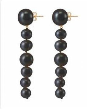 Freshwater Pearl Long Earrings S925 Sterling Silver Stud Fine Jewelry