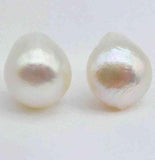 Baroque Freshwater Pearl Stud Earrings 925 Sterling Silver