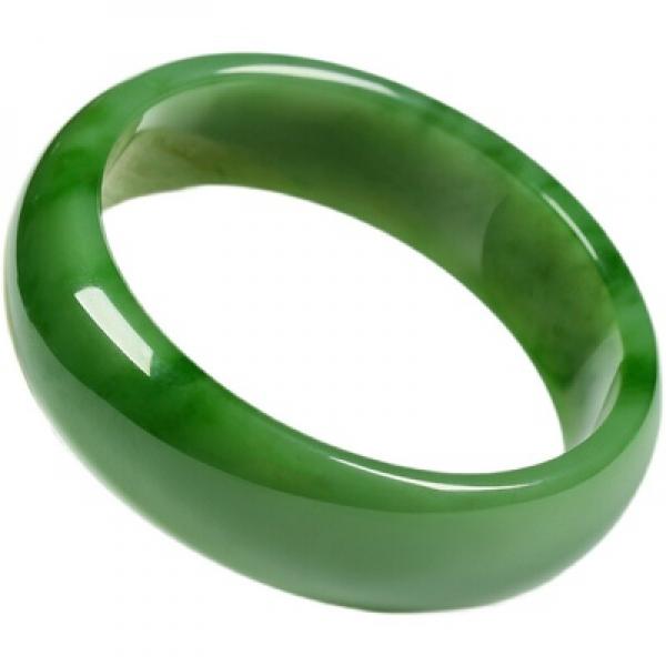 Zheru Jewelry Natural Hetian Jade Green Bracelet 54mm-64mm