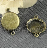 40pcs Antique Bronze Beer Bottle Cap Charms Pendants for DIY Jewelry Making