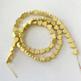 Heart Shape Hematite Bead Matte Loose Bead High DIY Jewelry Making